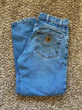 Carhartt Relaxed Fit Blue Denim Men’s Jeans 33x30